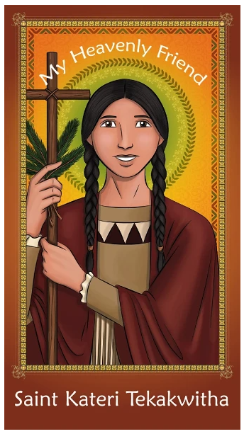 10-Pack of Prayer Card - Saint Kateri Tekakwitha